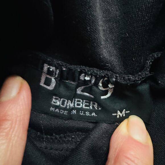 B-29 Bomber Made in USA Black Classic Unisex Turtleneck Size Medium - Picture 2 of 5